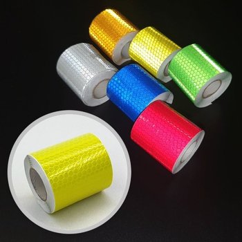 벌집 테이프 5cm x 반사테이프 고휘도 형광 3m 반사 (WFGTESQ)