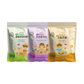 아기반찬 한입치킨너겟 + 치즈돈가스 + 치림프볼 3종 세트