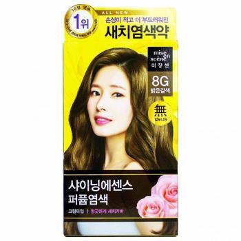 새치 염색약/미장센 샤이닝칼라 8G (밝은갈색) (S13530726)