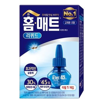 헨켈)홈매트훈증기리퀴드리필45일 생활용품 위생용품 살충제 홈키파 에프킬라