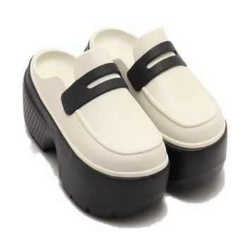 크록스 스톰프 로퍼 린넨블랙 209937-1HR