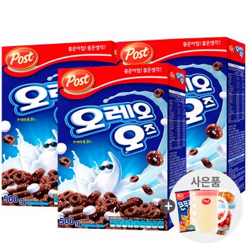 포스트 오레오오즈 500g x 3개+사은품랜덤(ID당1개)