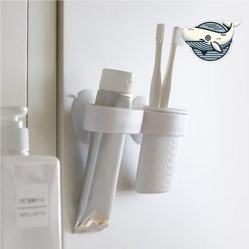 세련된 욕실 정리 솔루션 실용적인 치약 칫솔 치약꽂이 칫솔걸이 욕실수납 흡착걸이