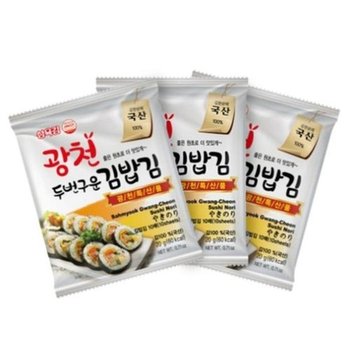 [JHQS9Z3L_52EO]수산 광천두번구운김밥김 20g 10장(1봉)