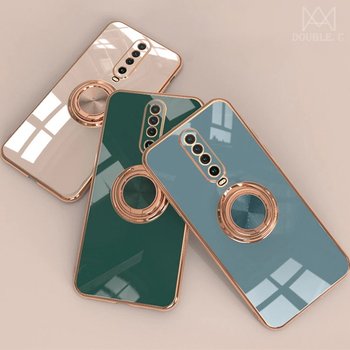 샤오미 홍미 K30 K30프로 글로시 메탈 골드 링 케이스 슬림 홀더 휴대폰 커버