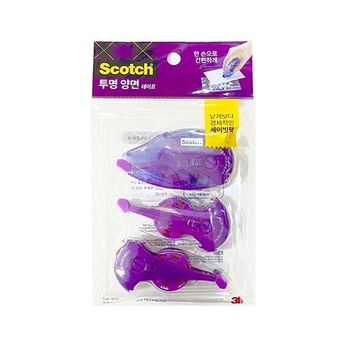 본품1+리필2 017 양면 세이빙팩 투명 스카치 테이프 양면테이프 3m scotch 스카치테이프