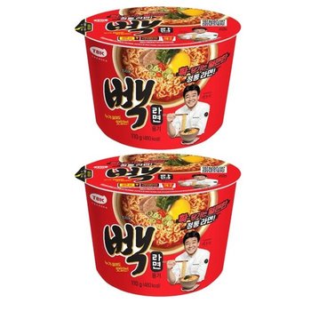 더본 <b>빽</b><b>라면</b> 용기 110g 2개 (53256123)