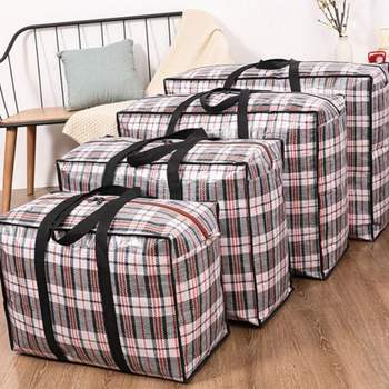 이불 의류 이동 가방 캠핑용 튼튼한 편직 원단 이사 수납 큰가방 이민가방 이민가방캐리어