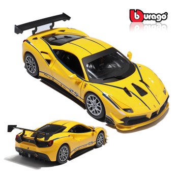 브라고 1:24  페라리  488 챌린지  challenge  Yellow 다이캐스트 모형자동차 미니카