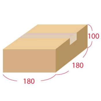 무지택배박스 180x180x100 (150매/PACK)-NA181810B