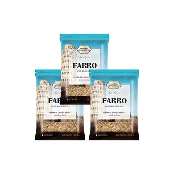 [행사상품] 더프레시 곡물마켓 파로 500g 3봉 + 수입산 귀리 500g 1봉 증정