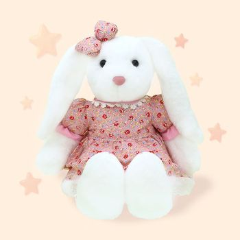 뉴 버니토끼 핑크 드레스 옷입히기 인형 28cm