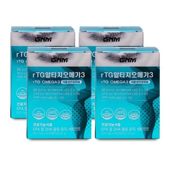 GNM자연의품격 rTG 알티지 오메가3 837mg x 60캡슐 X 4박스 I