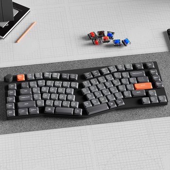 [해외] [최신출시] Keychron K15MAX 블루투스 기계식 키보드 3모드 연결 RGB램프 75% Alice 배열
