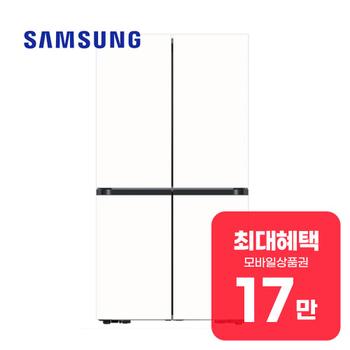 삼성 비스포크 AI 4도어 냉장고 905L (에센셜 화이트) RM70F90R1ZD 렌탈 60개월 월 62900원