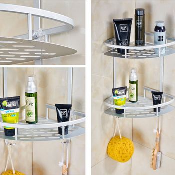욕실 GUGC4388 화장실 코너선반 일자 수건걸이 흡착식 수납