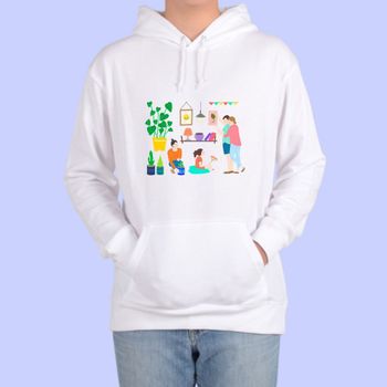 프린트티셔츠 후드티 전색상 집콕 언택트 홈가드닝 e 디자인티셔츠