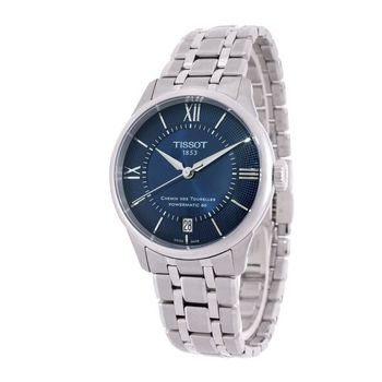 [해외] 티쏘 슈망데뚜렐 파워매틱 80 오토매틱 블루다이얼 청판 시계 T1392071104800