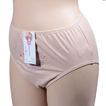 조은 면스판 맵시업 꽃자수 맥시 여성 팬티 삼각 편한 (WD6B229)