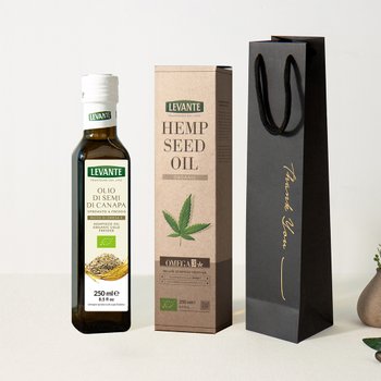 [9/21(월)오후 2시까지 주문시, 명절 전 출고][르반테]유기농 대마종자유 250ml 1병 단박스 + 스푼S,감사쇼핑백