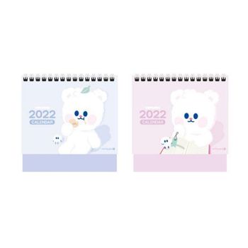 캐릭터 랜덤 중형 모닝 데스크<b>캘린더</b> 탁상달력 2022년 데스크 2개