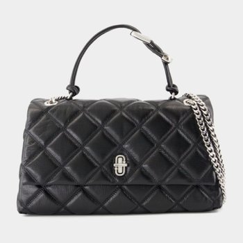 [해외배송] 마크제이콥스 스무스 가죽 턴락 듀얼 체인 크로스백 2S5HCR007H02 001 BLACK