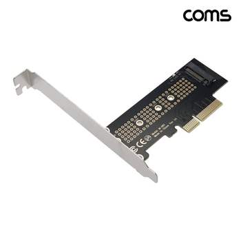 Coms PCIe x4 M.2 NVMe SSD 확장카드 LP 브라켓 포함 HA033 컴스 측정기 각도기 직자