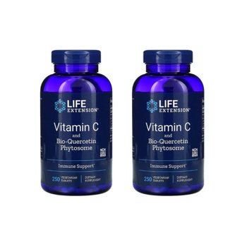 [해외] 라이프익스텐션 비타민C Bio-퀘르세틴 250정 베지타블렛 X 2통