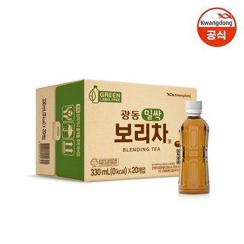 밀싹보리차 무라벨 330ml x 40pet