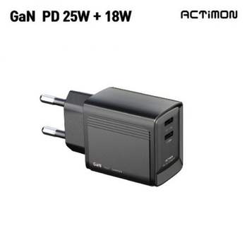 충전기 후니케이스 케이블미포함 엑티몬 C+C포트 25W+ 차량용충전기 차량용 아이폰15 포트