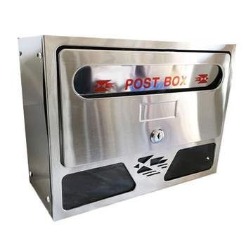 스텐 벽걸이편지함 철재 우편함 스텐우편함 벽걸편함