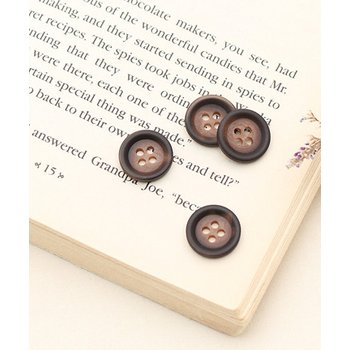 퀼트스타 투톤 베이직 단추 15mm_브라운 (71388)