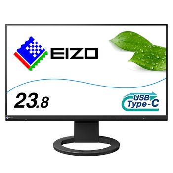 [해외] EIZO 비즈니스 스탠다드 모니터 FlexScan EV2480-ZBK 23.8형 풀HD, USB Type-C, 블랙