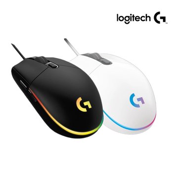 재고보유 - 로지텍코리아 정품 벌크 G102 2세대 LIGHTSYNC PC방에디션 유선마우스 8000DPI
