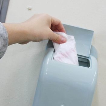 비닐봉투 047QKO83 보관함 스카이블루색 정리 가정 사무실