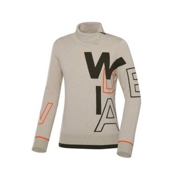 골프긴팔티 KQJ WWW23K13E2 CO 로고 블럭 풀오버 방풍 스웨터 L