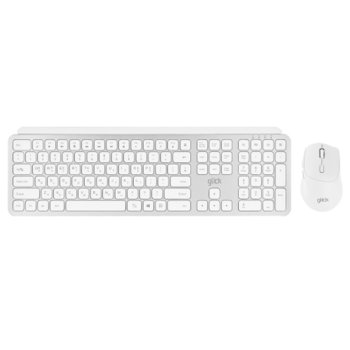 지클릭커 오피스프로 WMK20 펜타 무선 키보드 마우스 세트 화이트