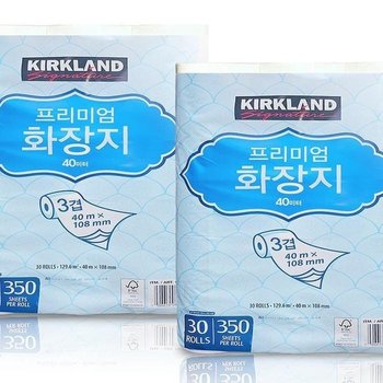 커클랜드 화장지 30롤 3겹 40m2팩 코 스트코 두루마리 휴지 물에잘녹는 롤휴지 x3SET(SH)