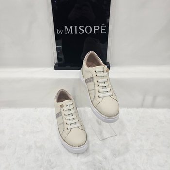 By 여성 사선 디테일 키높이 스니커즈 112HH410TT003 IVORY 2_JJ