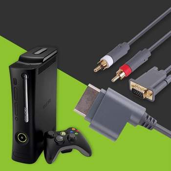 게임기 AV 케이블 XBox360용 1.8M XBox to VGA 2RCA 오락기