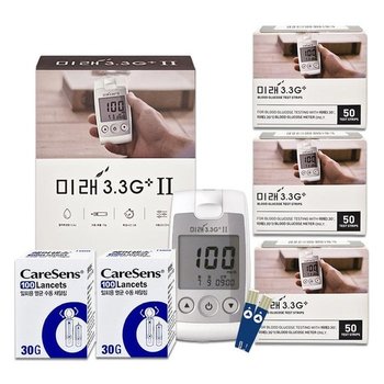미래 3.3 혈당기계+시험지 150매+침200개 당 측정기 검사지 G (51648788)