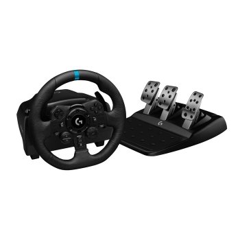 [해외] 로지쿨 G923d 그란 투리스모7 포르자 호라이즌 6 레이싱 휠 블랙 PS5 PS4