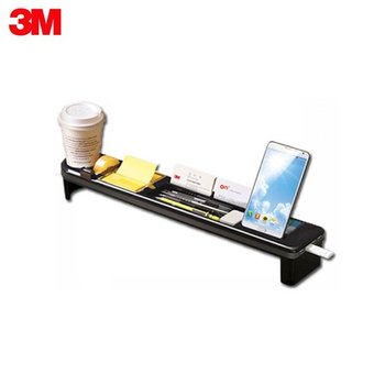 3M 멀티보드 MD-600 블랙 모니터선반 카드리더 멀티리더기 책상정리 정리 책상선반