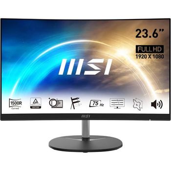 [해외] 영국 MSI 모니터 PRO MP241CA 23.6 Curved Monitor 1500R FHD 1920 x 1080 75Hz VA 4ms FreeSync