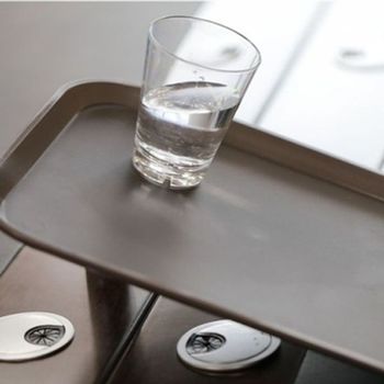 논슬립 카페 쟁반 41.5cm 사각 트레이 PC 주방용 안정성 좋은