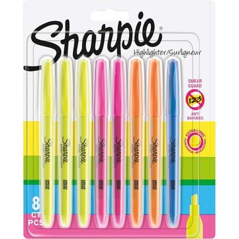 [해외] 독일 샤피 마커 형광펜 퍼머넌트 세트 Sharpie Pocket Chisel Tip Highlighters Assorted Fluore