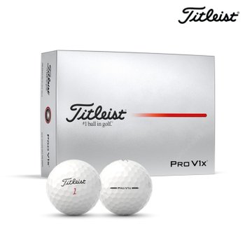 타이틀리스트 골프공 Pro V1X 25 골프볼 4피스 12개입, 화이트