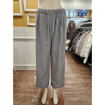 세이브존01 밴딩 턱 와이드 팬츠 B5DAP328 1 _P416735382