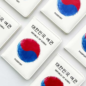 태극기 디자인 대한민국 여권 커버 여행 여권 케이스