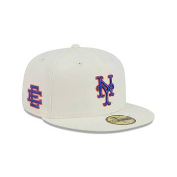 [해외] 뉴에라 에릭 엠마누엘 x 뉴욕 메츠 크롬 화이트 59FIFTY 5950 피티드 모자 11624868